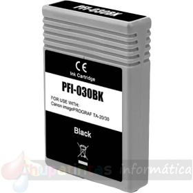 Canon PFI030 Negro Cartucho de Tinta Pigmentada Generico - Reemplaza 3489C001
