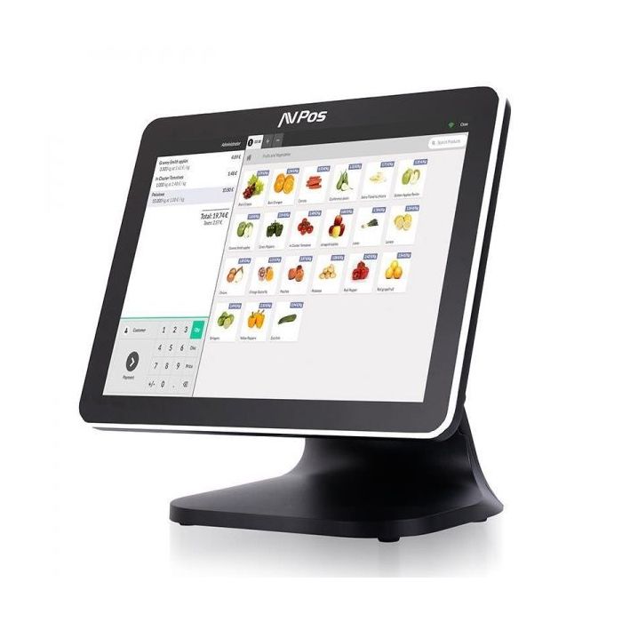 AVPos TPV K5000 Aluminio 15 Tactil - I7 - 8Gb Memoria - SSD 128gb - VGA y HDMI - Color Negro