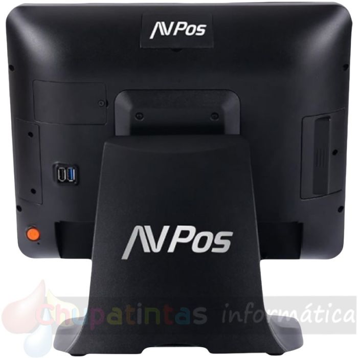 AVPos TPV K5000 Aluminio 15 Táctil - N100 - 8gb Memoria - SSD 128gb - VGA y HDMI - Color Negro - Moderno