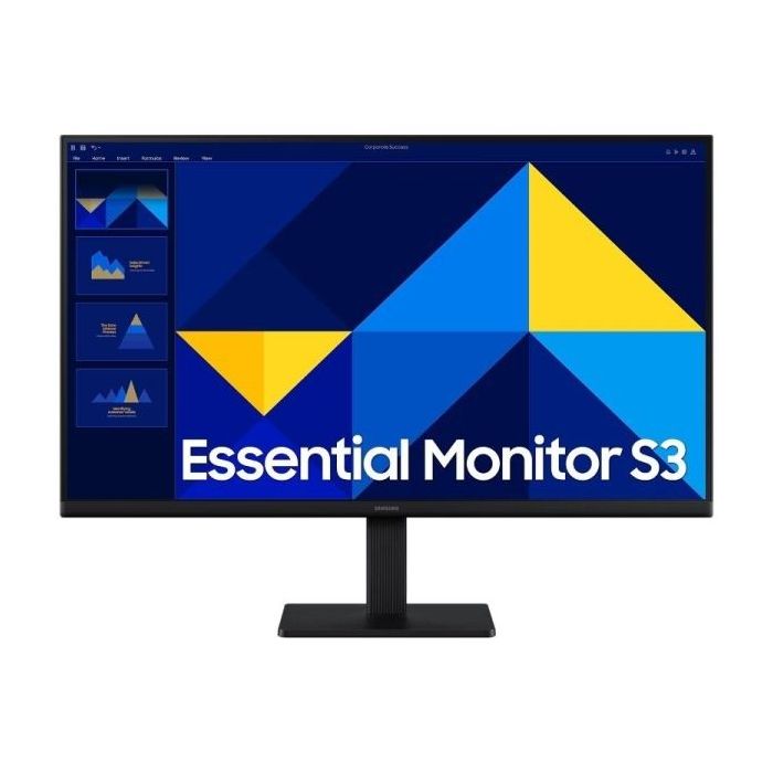 Samsung Essential S3 Monitor 27" LCD IPS FullHD 1080p 100Hz - Respuesta 5ms - Angulo de Vision 178° - HDMI - VESA  100x100mm
