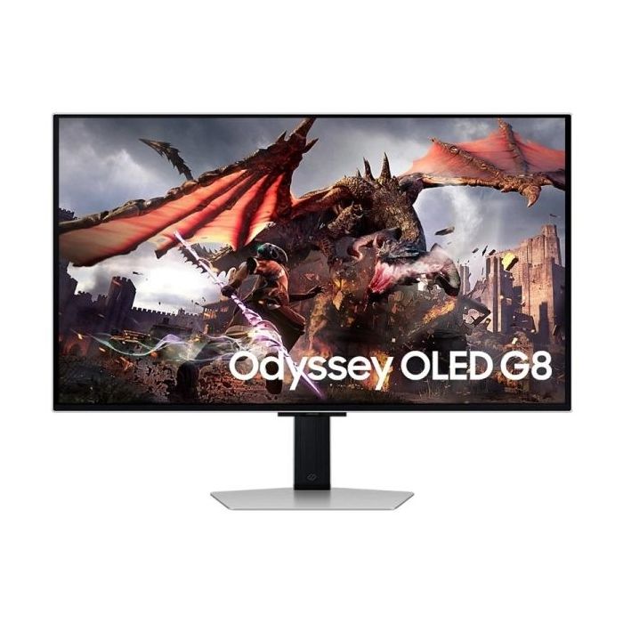 Samsung Odyssey G8 Monitor 32" OLED UltraHD 4K 240Hz FreeSync Premium Pro - Respuesta 1ms - Ajustable en Altura, Giratorio e Inclinable - Angulo de Vision 178º - HDMI, DisplayPort - VESA 100x100mm