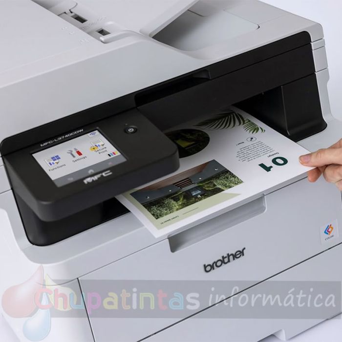 Brother MFC-L3740CDWE EcoPro Impresora Multifunción Color Laser LED Wifi Dúplex Fax 18ppm - Calidad Color