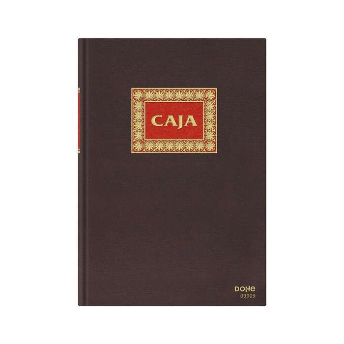 Dohe Libro de Contabilidad Caja - Folio Natural - Encuadernacion en Tela - 100 Hojas Papel Offset Registro de 100gr