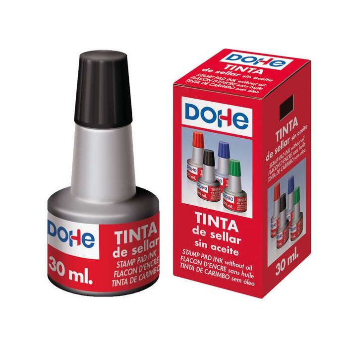 Dohe Tinta para Tampones y Sellos 30ml - Color Negro