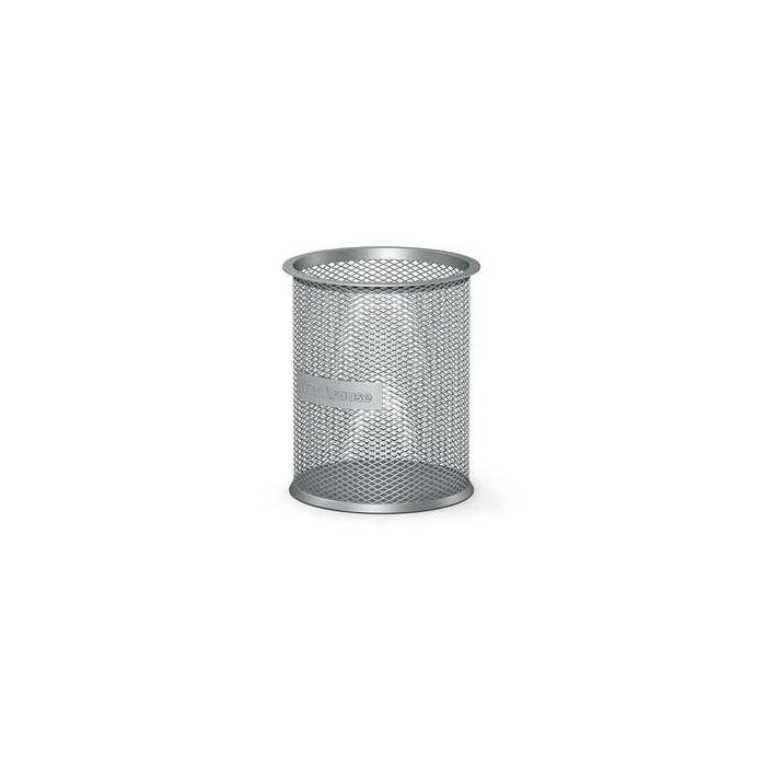 Erichkrause Compass Classic Portalapices Redondo 90?100mm - Base Redonda de Acero Inoxidable - Diseño Moderno y Elegante - Color Plata