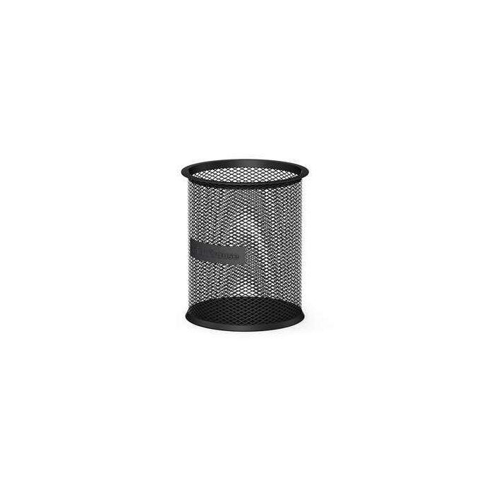 Erichkrause Compass Classic Portalapices Redondo 90?100mm - Base Redonda de Acero Inoxidable - Diseño Moderno y Elegante - Color Negro
