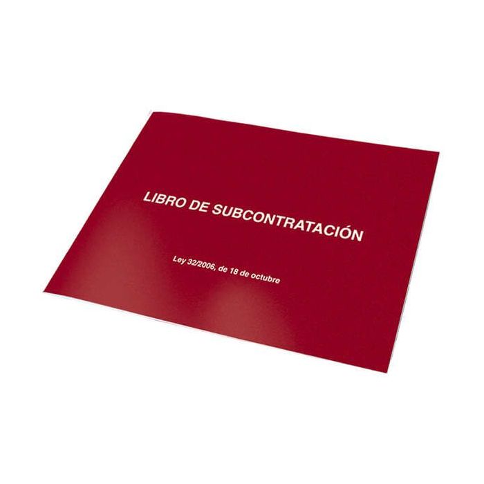 Dohe Libros de Subcontratacion Din A4 Apaisado - 10 Hojas Numeradas - Hojas Autocopiativas
