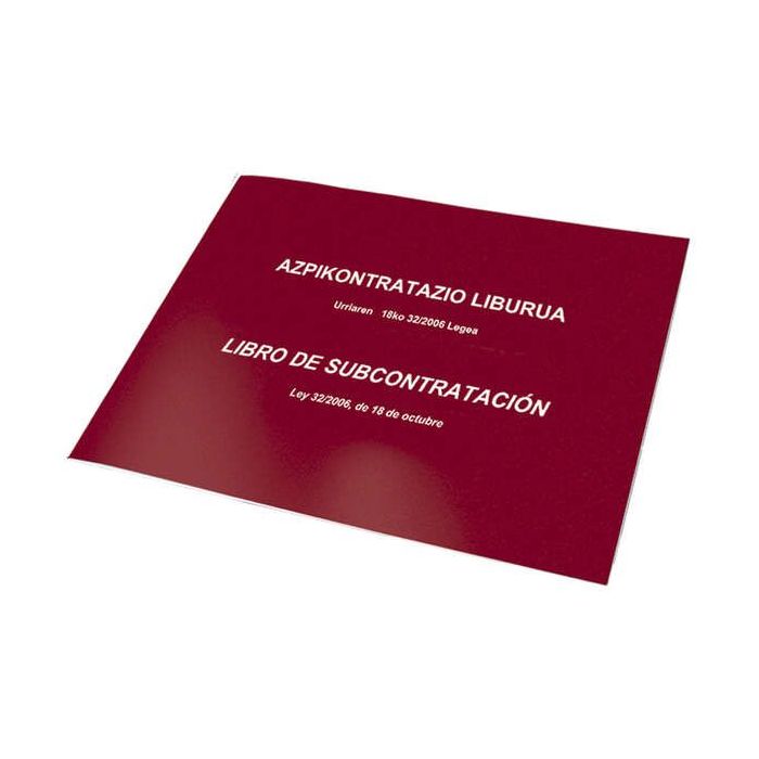 Dohe Libros de Subcontratacion Din A4 Apaisado - 10 Hojas Numeradas - Hojas Autocopiativas