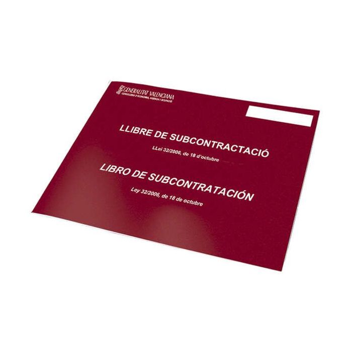 Dohe Libros de Subcontratacion Din A4 Apaisado - 210x297mm - 10 Hojas Numeradas - Hojas Autocopiativas