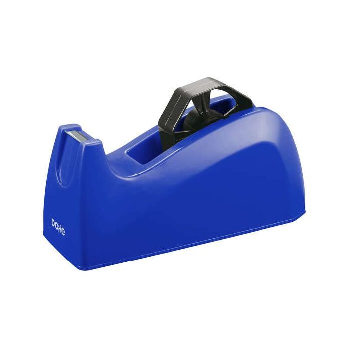Dohe Portarrollos para Cintas Adhesivas de hasta 19mm y 66 Metros - Cilindro Extraible y Base Antideslizante - Cuchilla Metalica de Corte