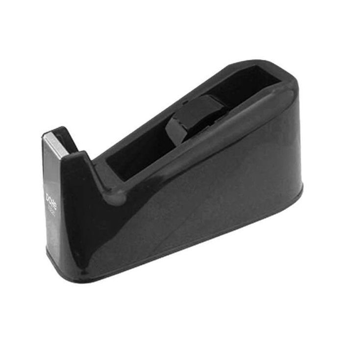 Dohe Portarrollos para Cintas Adhesivas de hasta 19mm y 66 Metros - Cilindro Extraible y Base Antideslizante - Cuchilla Metalica de Corte