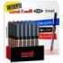 Uni-ball UB-150 Eye Broad Expositor de 36 Boligrafos de Tinta Liquida - Punta de Bola 1mm - Tinta Resistente al Agua y Luz - Sistema de Control de Tinta - Colores Surtidos