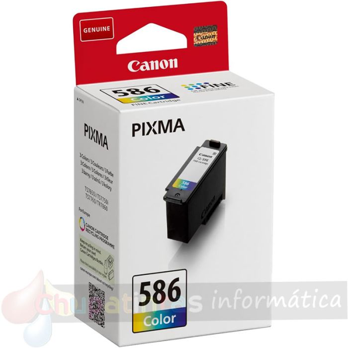 Canon CL586 Color Cartucho de Tinta Original - 6227C001 - 2