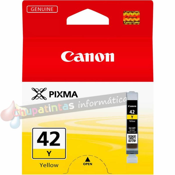 Canon CLI42 Amarillo Cartucho de Tinta Original - 6387B001