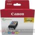 Canon CLI521 Pack de 3 Cartuchos de Tinta Originales - Cian, Magenta, Amarillo - 2934B015/2934B010 - Mejor Precio