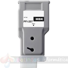 Canon PFI207 Negro Mate Cartucho de Tinta Pigmentada Genérico - Reemplaza PFI207MBK/8788B001