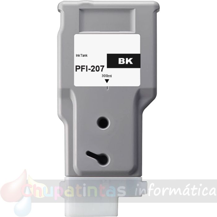 Canon PFI207 Negro Cartucho de Tinta Genérico - Reemplaza PFI207BK/8789B001