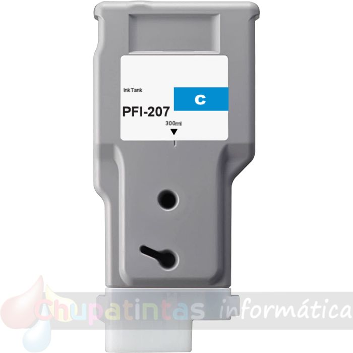 Canon PFI207 Cian Cartucho de Tinta Genérico - Reemplaza PFI207C/8790B001