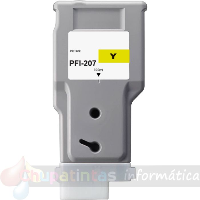 Canon PFI207 Amarillo Cartucho de Tinta Genérico - Reemplaza PFI207Y/8792B001
