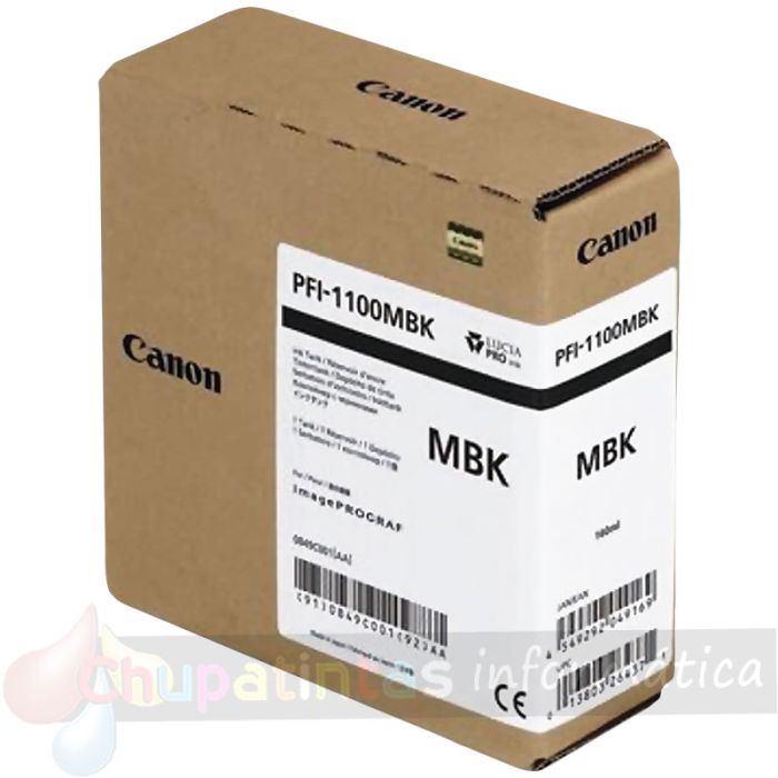 Canon PFI1100 Negro Mate Cartucho de Tinta Original - 0849C001-1