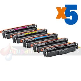 HP 220X/220A Pack de 5 Cartuchos de Toner Genéricos: W2200X+W2201X+W2202X+W2203X