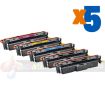 HP 220X/220A Pack de 5 Cartuchos de Toner Genericos: W2200X+W2201X+W2202X+W2203X