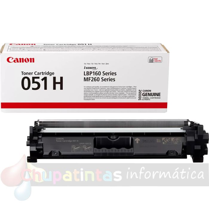Canon 051H Negro Cartucho de Tóner Original - 2169C002