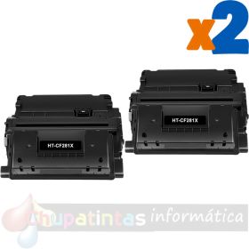 Canon 039H Negro Pack de 2 Cartuchos de Tóner Genéricos - Reemplaza 0288C001