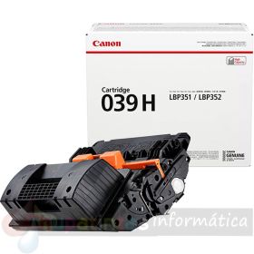 Canon 039H Negro Cartucho de Tóner Original - 0288C001