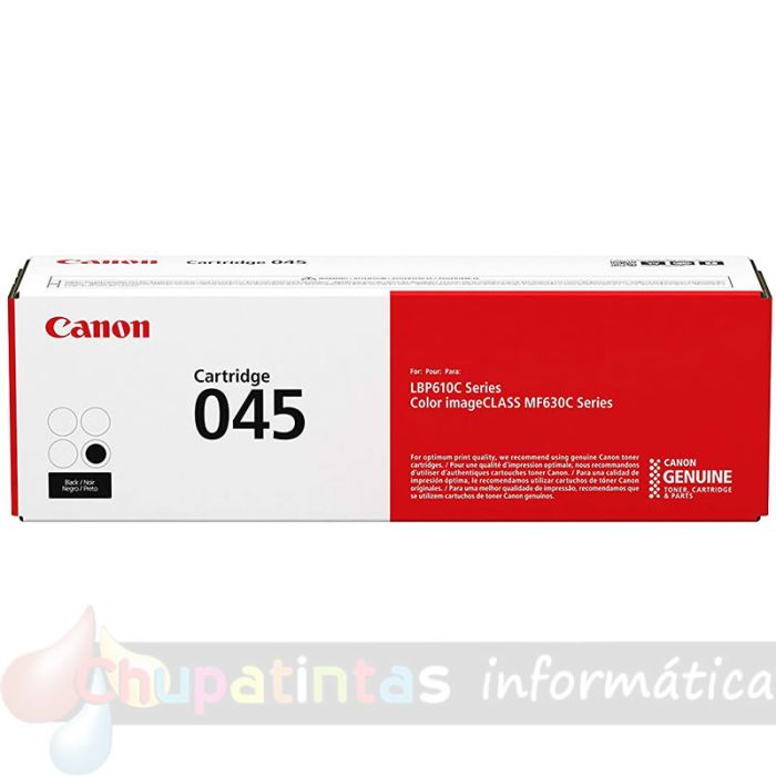 Canon 045 Negro Cartucho de Tóner Original - 1239C002