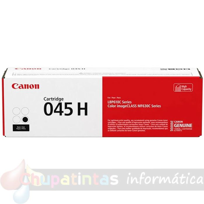 Canon 045H Negro Cartucho de Tóner Original - 1246C002
