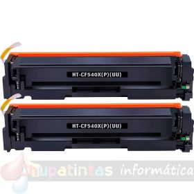 HP CF400X/CF400A/CF540X/CF540A Negro Pack de 2 Cartuchos de Tóner Genéricos - Reemplaza 201X/201A/203X/203A