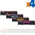 Canon 045H/054H Pack de 4 Cartuchos de Tóner Genéricos