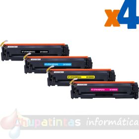 Canon 045H/054H Pack de 4 Cartuchos de Tóner Genéricos