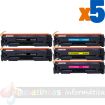 Canon 045H/054H Pack de 5 Cartuchos de Toner Genericos