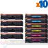 Canon 045H/054H Pack de 10 Cartuchos de Tóner Genéricos