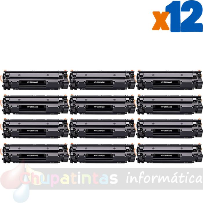 Canon 728/725/712/713/726 Negro Pack de 12 Cartuchos de Tóner Genéricos