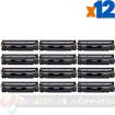 Canon 728/725/712/713/726 Negro Pack de 12 Cartuchos de Toner Genericos - Reemplaza 3500B002/3484B002/1870B002/1871B002/3483B002