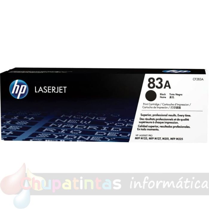 HP CF283A Negro Cartucho de Tóner Original - 83A-1