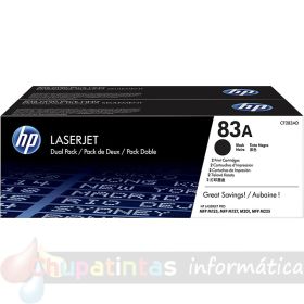 HP CF283A Negro Pack de 2 Cartuchos de Tóner Originales - 83A-1
