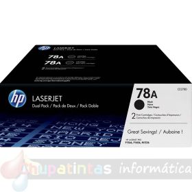 HP CE278A Negro Pack de 2 Cartuchos de Tóner Originales - 78A