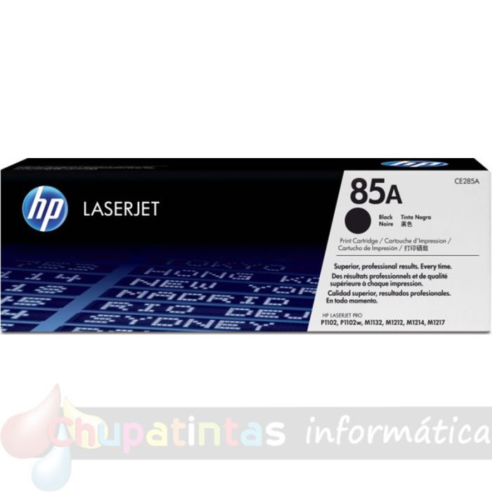 HP CE285A Negro Cartucho de Tóner Original - 85A