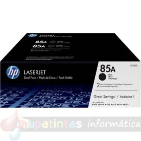 HP CE285A Negro Pack de 2 Cartuchos de Tóner Originales - 85A