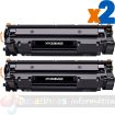 Canon 728/725/712/713/726 Negro Pack de 2 Cartuchos de Toner Genericos - Reemplaza 3500B002/3484B002/1870B002/1871B002/3483B002