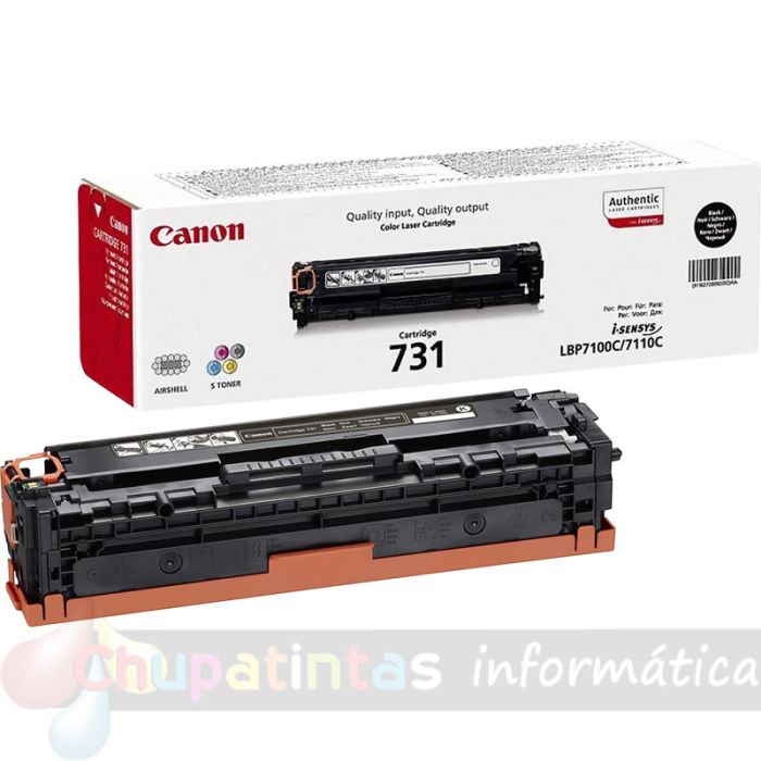 Canon 731 Negro Cartucho de Tóner Original - 6272B002