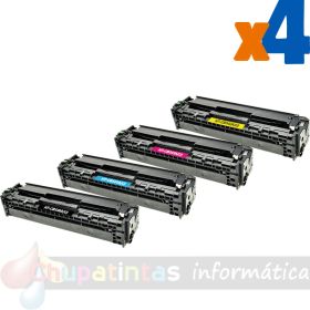 HP 125A/128A/131A Pack 4 Cartuchos de Tóner Genéricos-1