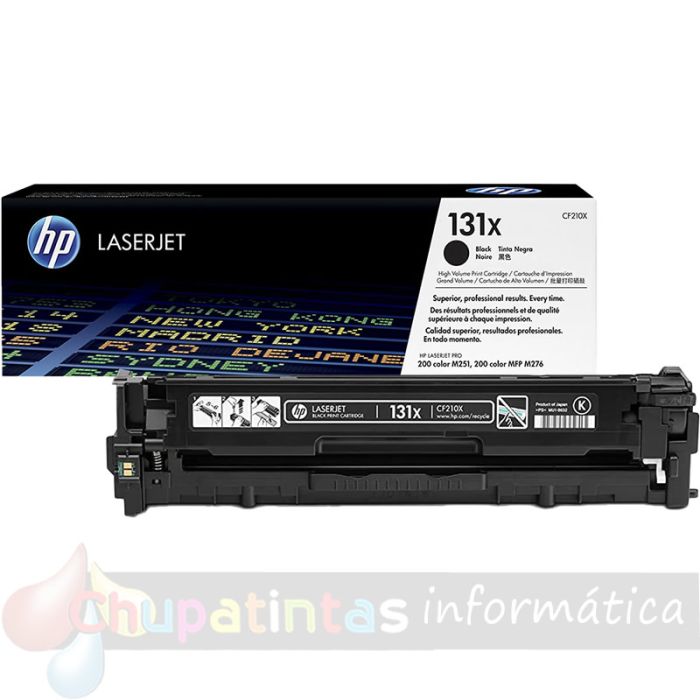HP CF210X Negro Cartucho de Tóner Original - 131X-2