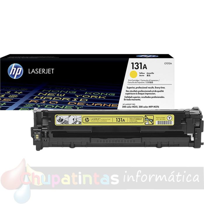 HP CF212A Amarillo Cartucho de Tóner Original - 131A-2