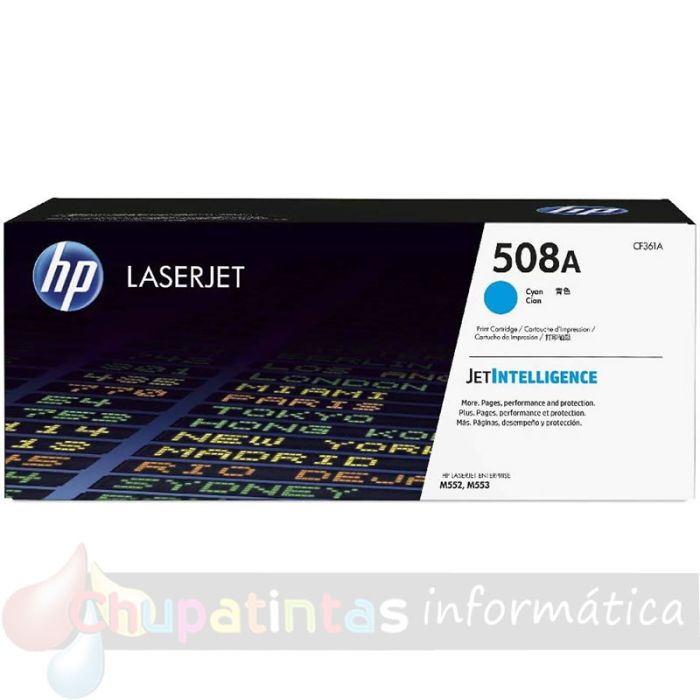 HP CF361X Cian Cartucho de Tóner Original - 508X