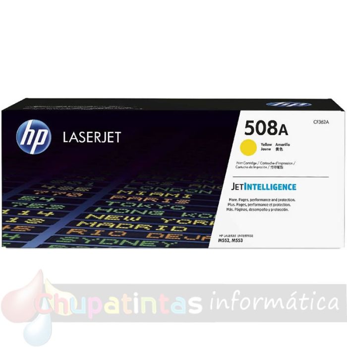 HP CF362X Amarillo Cartucho de Tóner Original - 508X